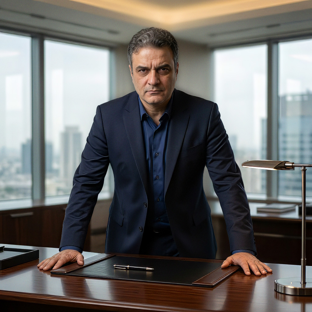 Bruce Royce in his office